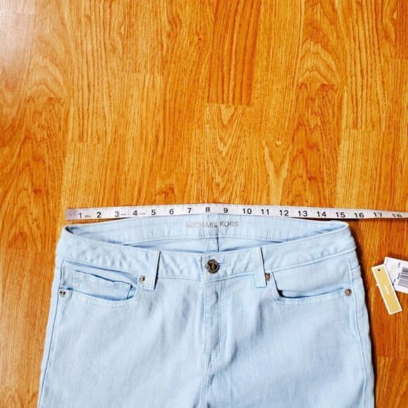 Michael Michael Kors Straight Leg Skinny Denim Jeans sz 6=30×29 - Picture 6 of 11